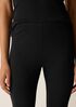 Pima Cotton Stretch Jersey Capri Leggings