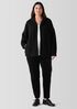 Cozy Recycled Wool Boucle Hooded Jacket