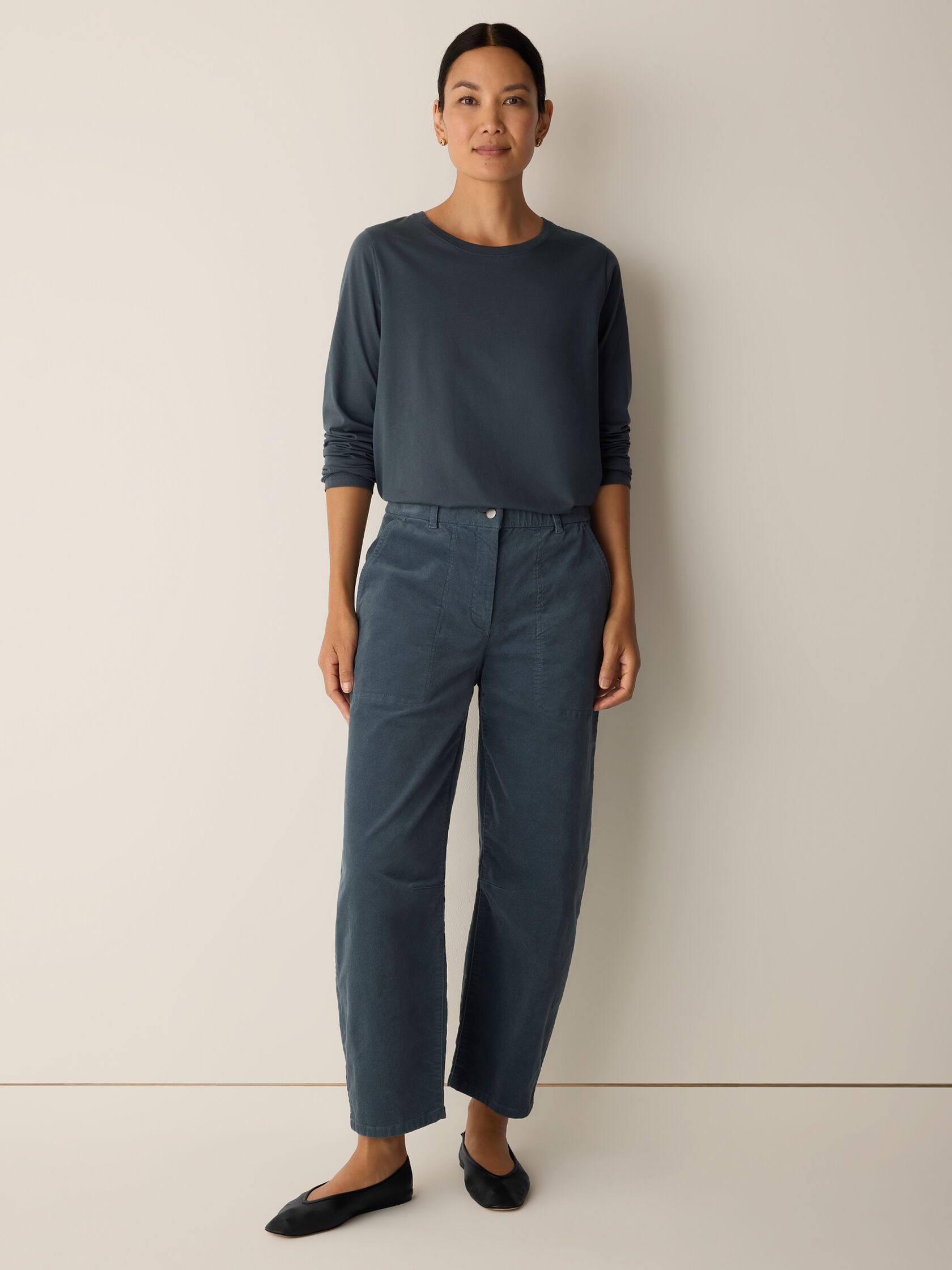 Organic Pima Cotton Jersey Long-Sleeve Tee
