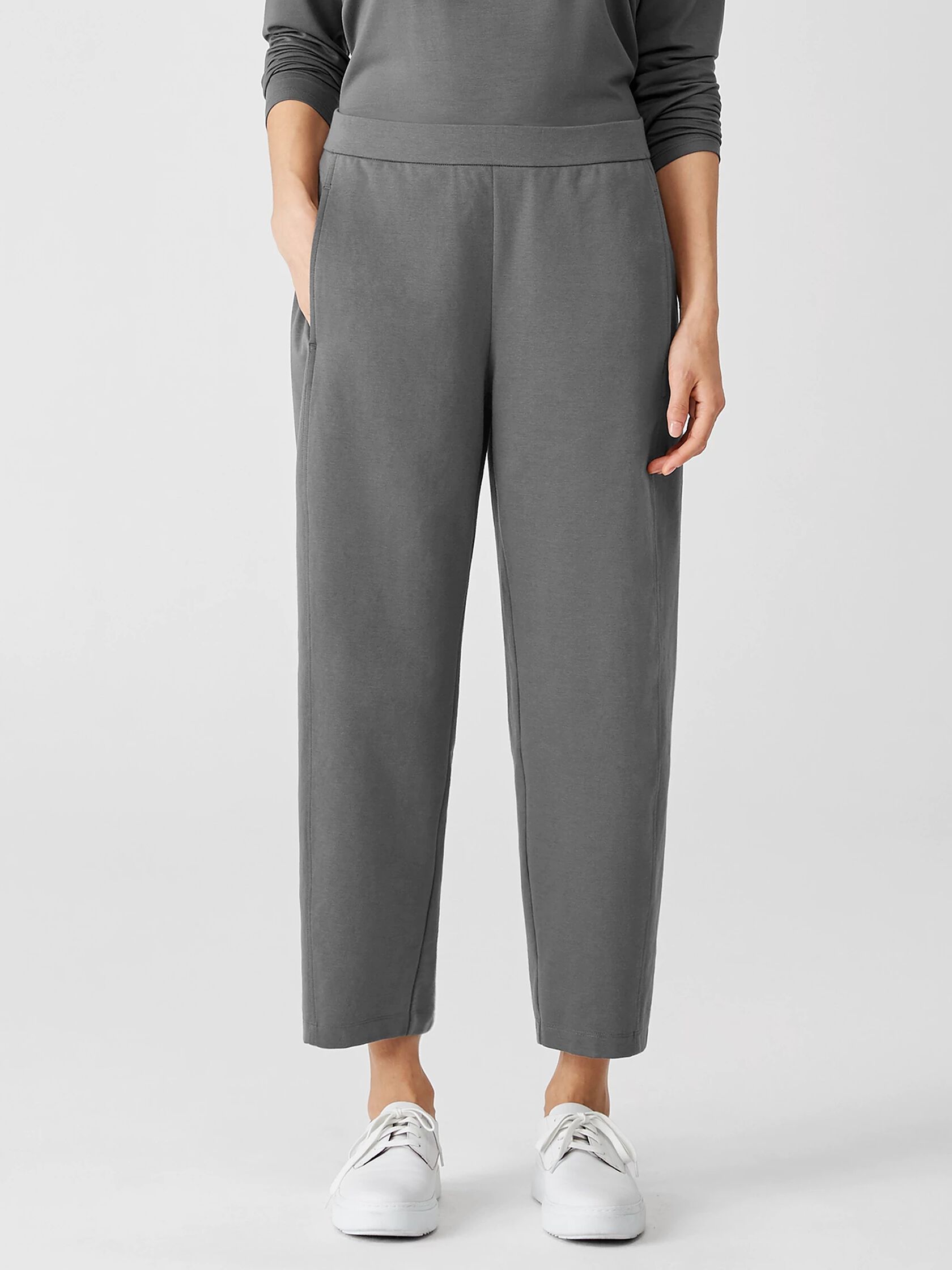 Organic Cotton Ponte Lantern Pant