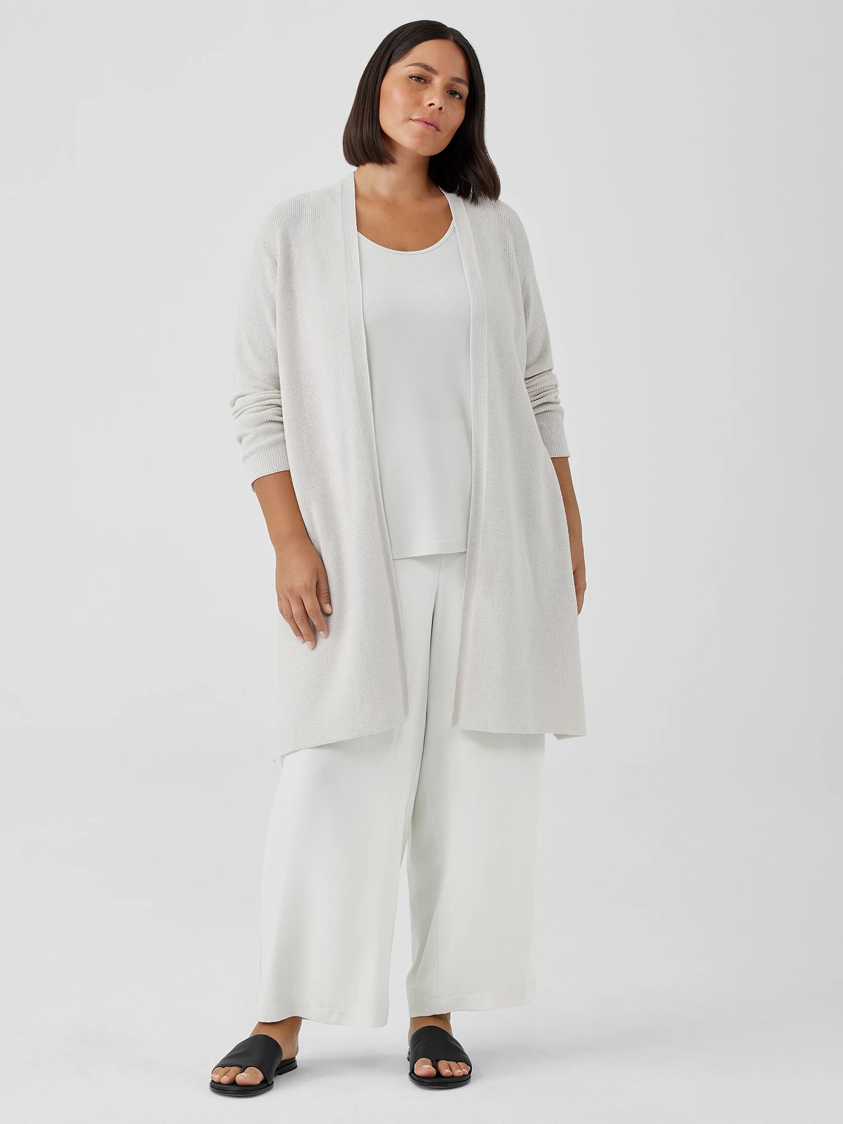 Peruvian Organic Cotton Crepe Cardigan