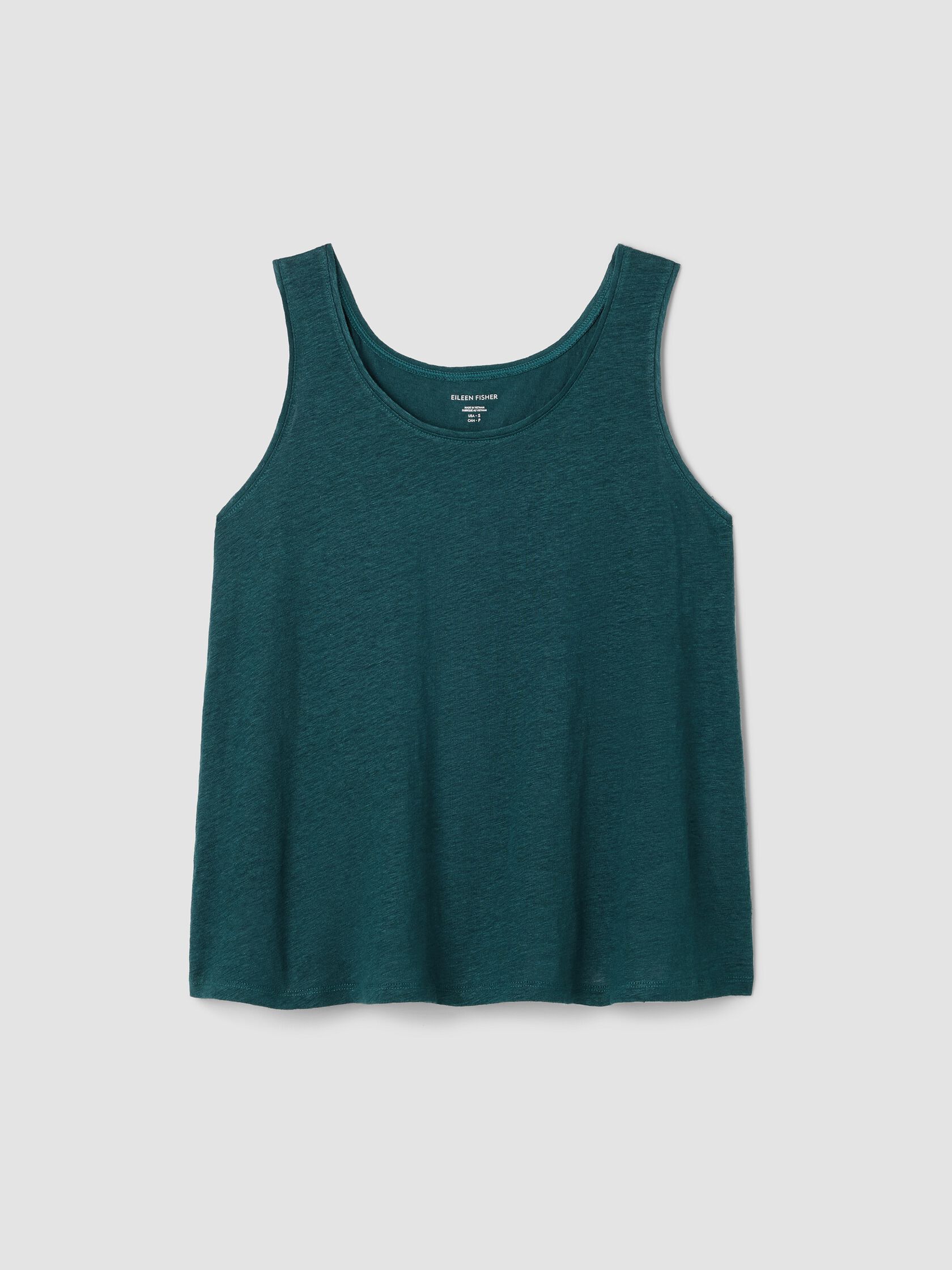 Organic Linen Jersey Scoop Neck Tank