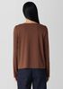 Fine Stretch Jersey Knit Bateau Neck Top