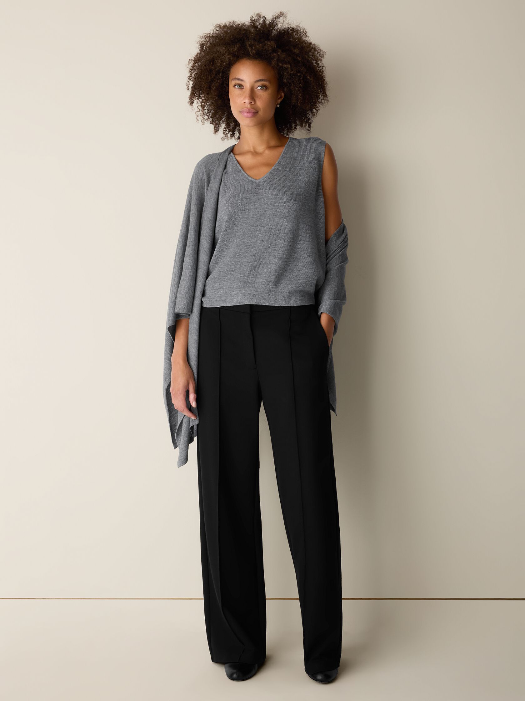 Wool Shimmer Vest in&nbsp;Regenerative Wool