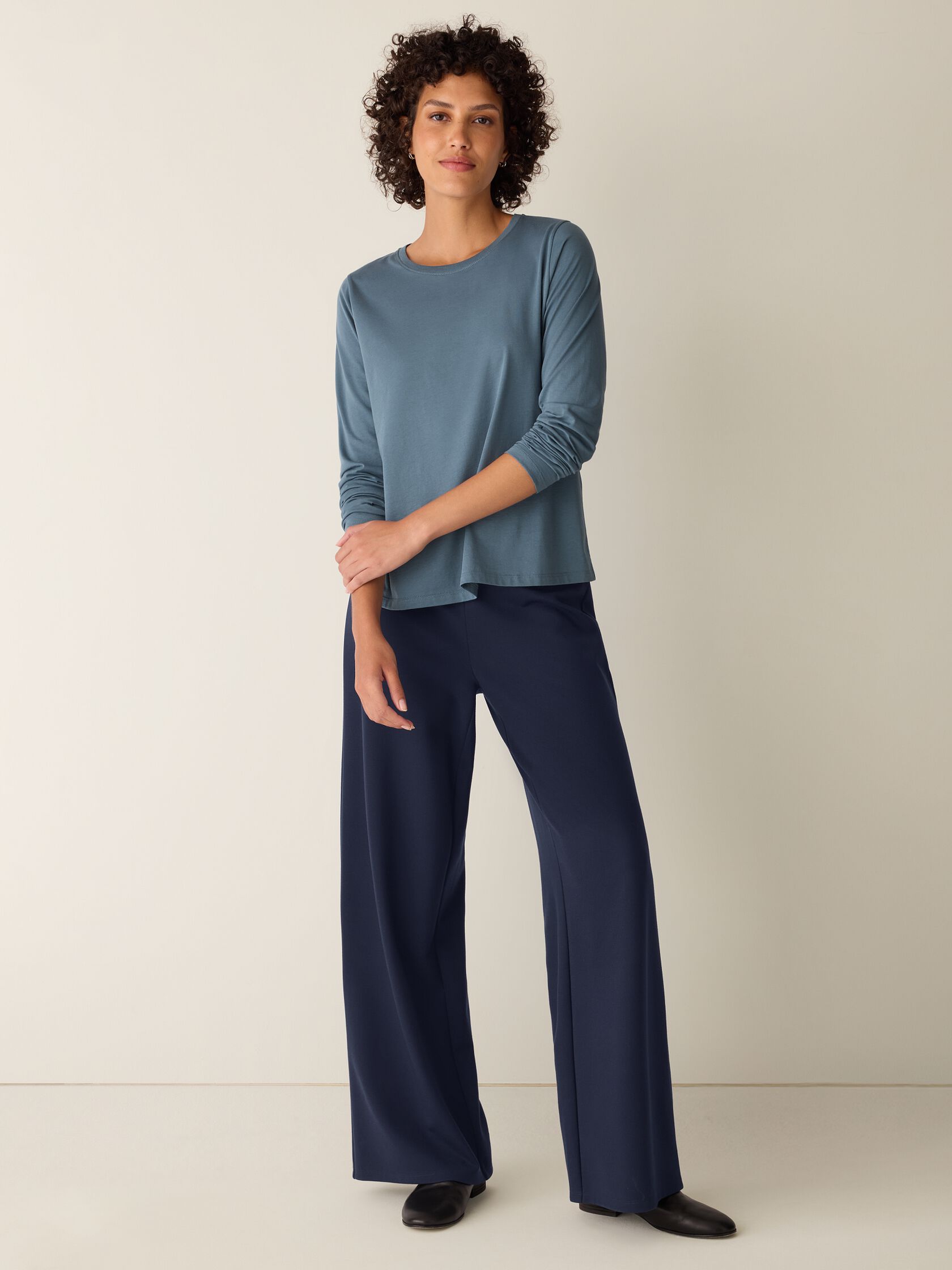 Organic Pima Cotton Jersey Long-Sleeve Tee