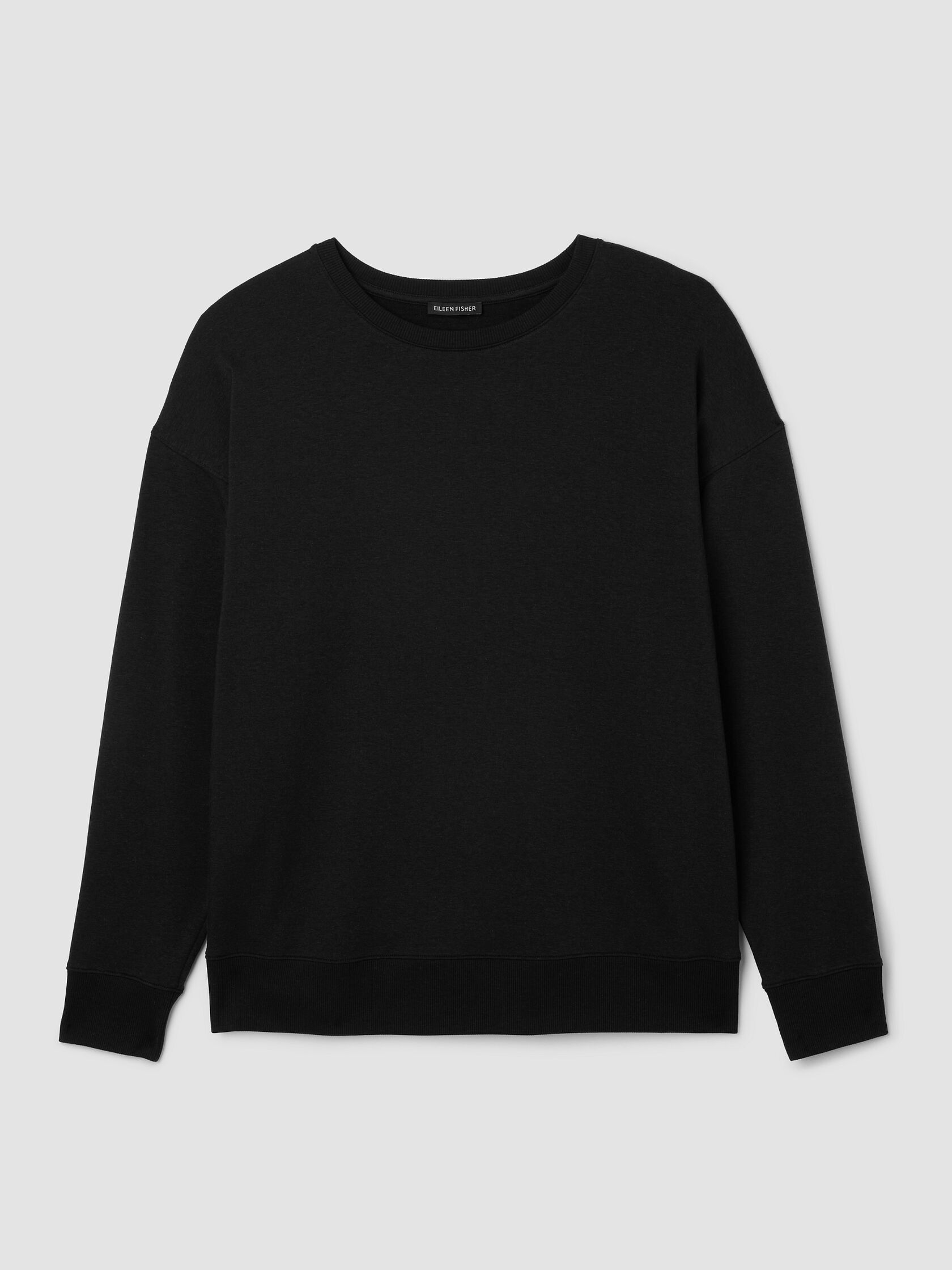 Cozy Brushed Terry Hug Crew Neck Long Top