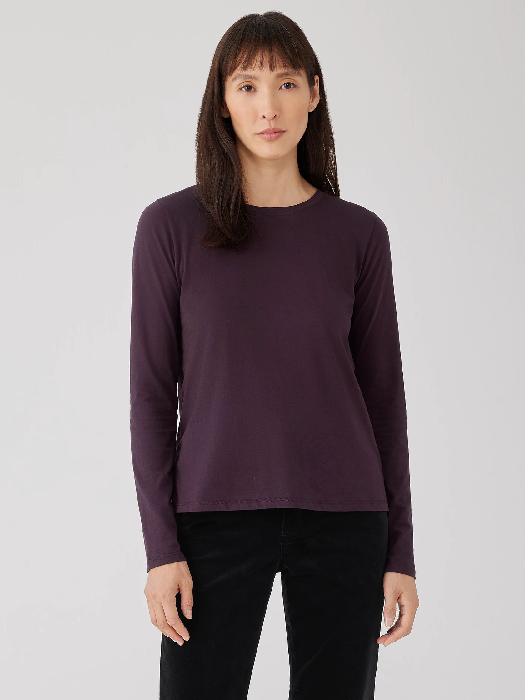 Organic Pima Cotton Jersey Long-Sleeve Tee