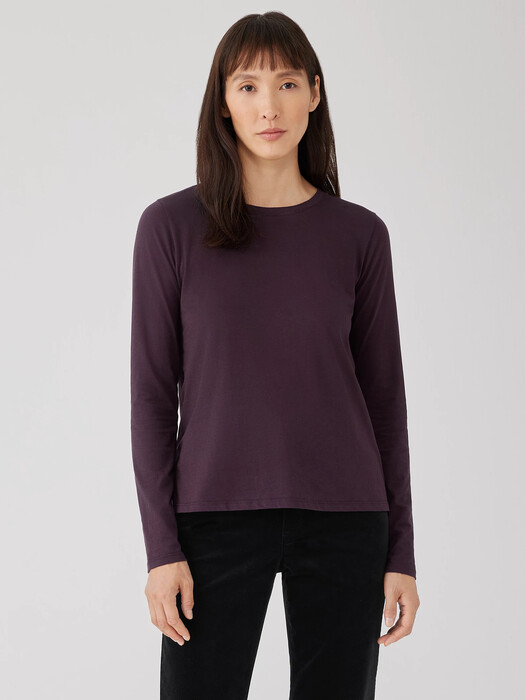 Organic Pima Cotton Jersey Long-Sleeve Tee