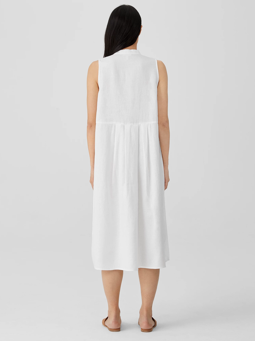 Organic Linen Pleated Dress