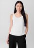 Stretch Silk Jersey Scoop Neck Tank