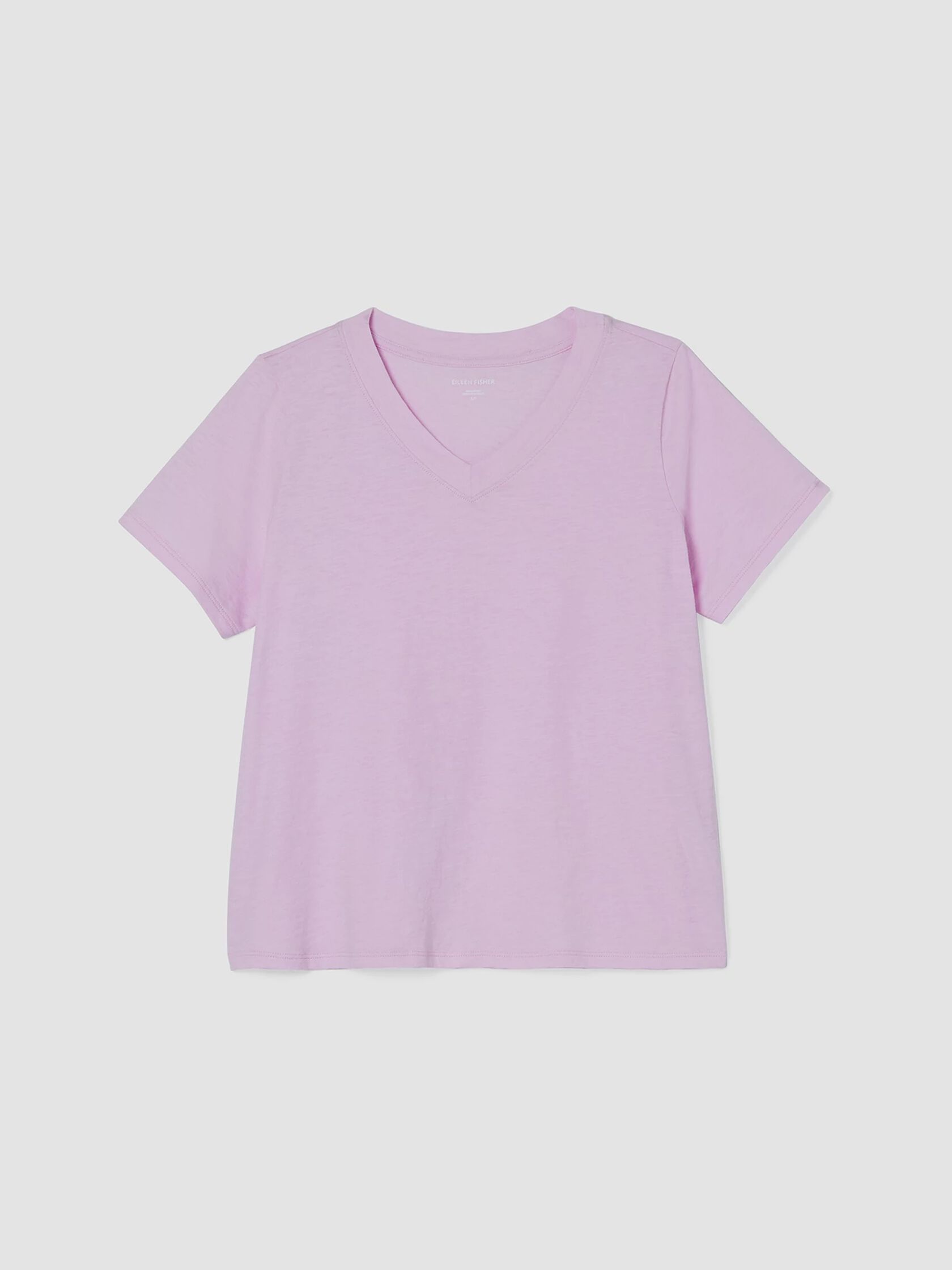 Organic Cotton Slub V-Neck Tee