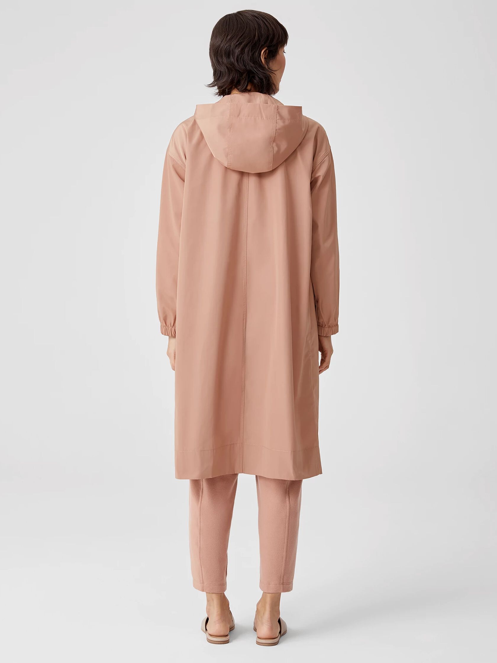Recycled Polyester Hooded Coat