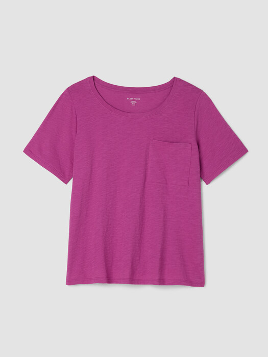 Organic Cotton Slubby Jersey Pocket Tee