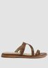 Kira Tumbled Leather Sandal