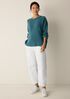 Peruvian Cotton Cloud Crew Neck Top
