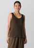 Organic Linen Jersey Scoop Neck Tank