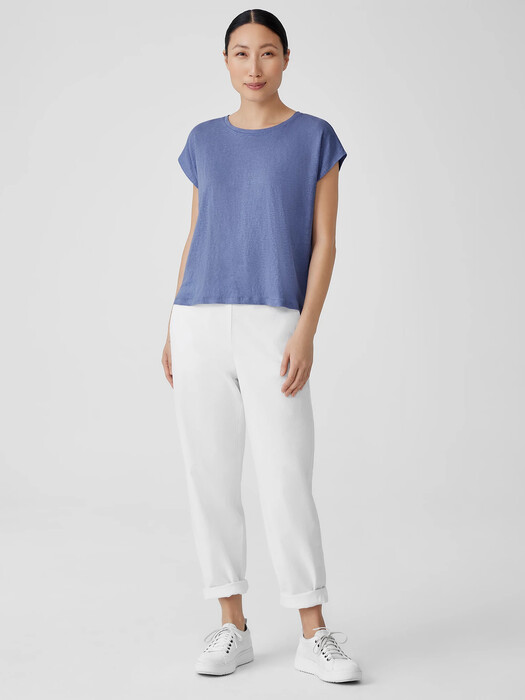 Organic Linen Jersey Square Top