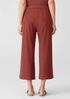 Textured Stretch Rib Wide-Leg Pant