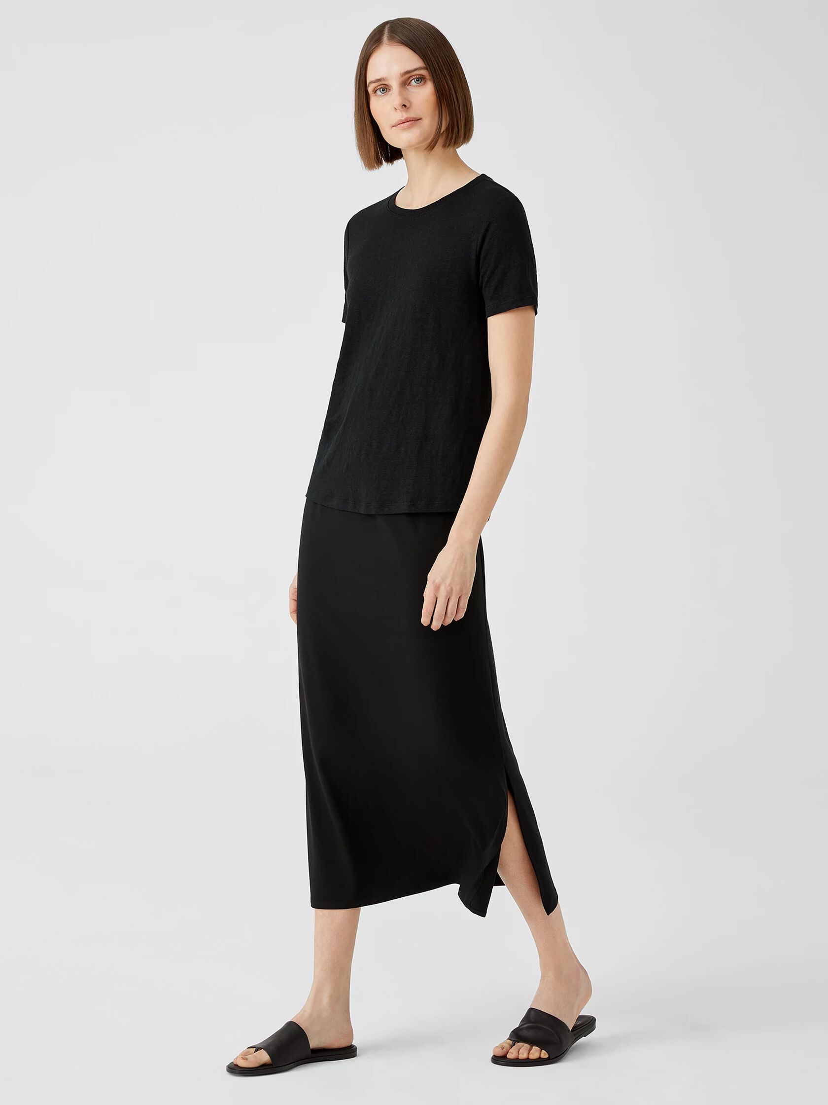 Organic Linen Jersey Short-Sleeve Tee