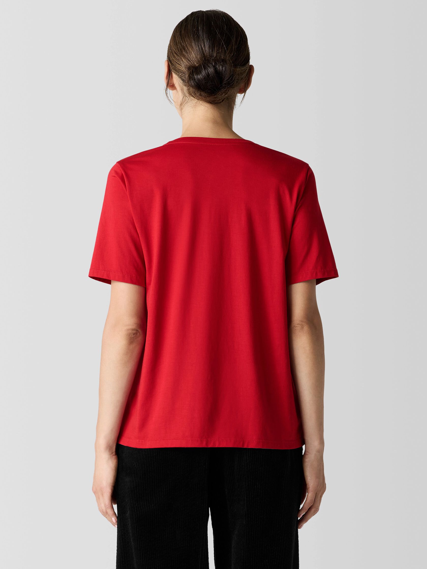 Organic Pima Cotton Jersey Round Neck Tee