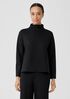 Lightweight Ponte Funnel Neck Top