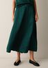 Textured Satin Half-Circle Skirt