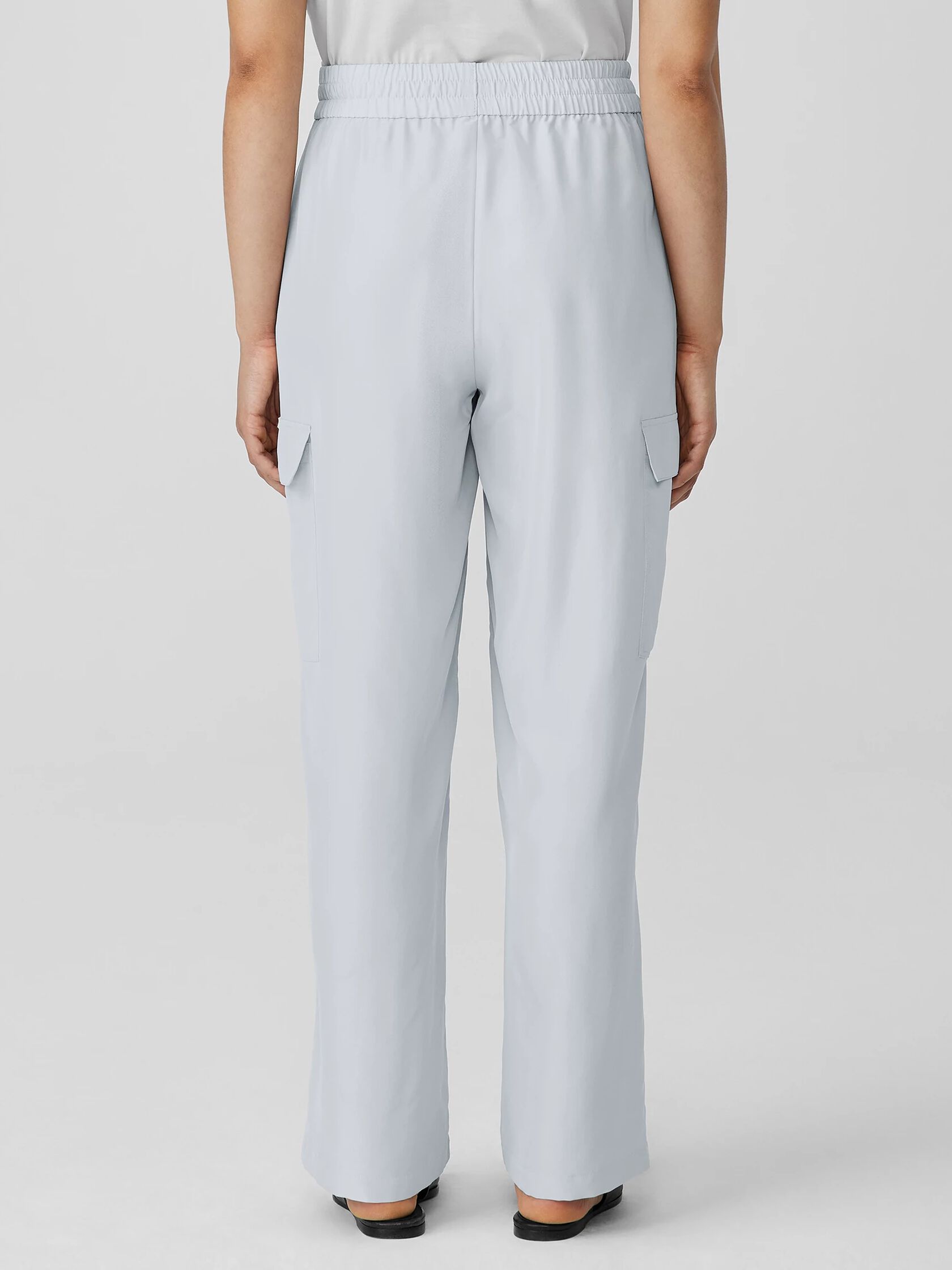 Washed Silk Cargo Pant