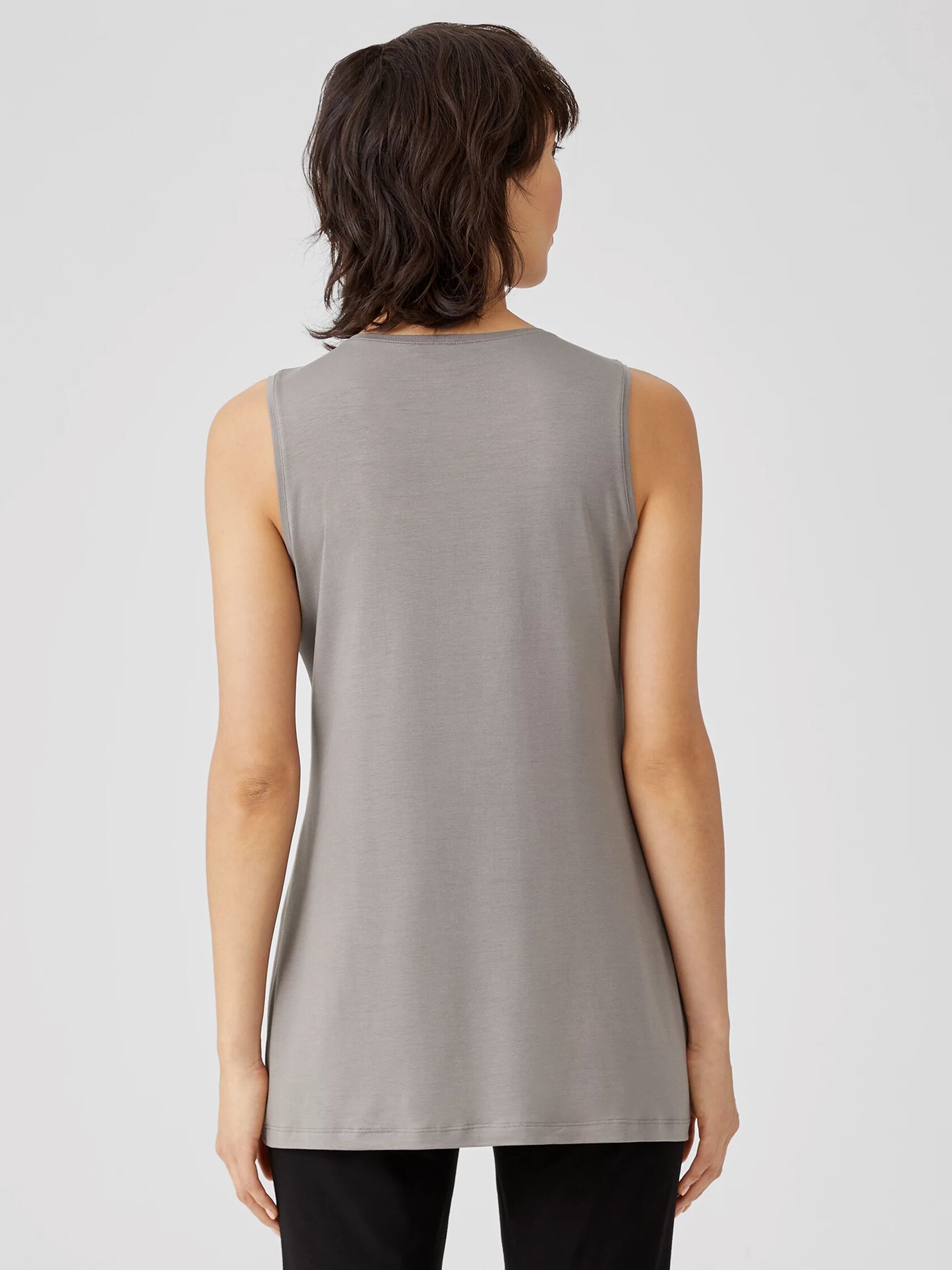 Fine Jersey Crew Neck Shell