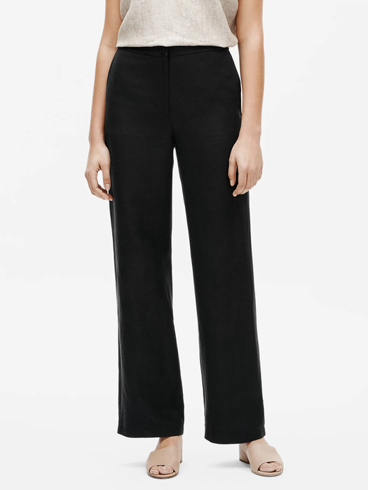 Tencel & Organic Linen Slub Straight Pant