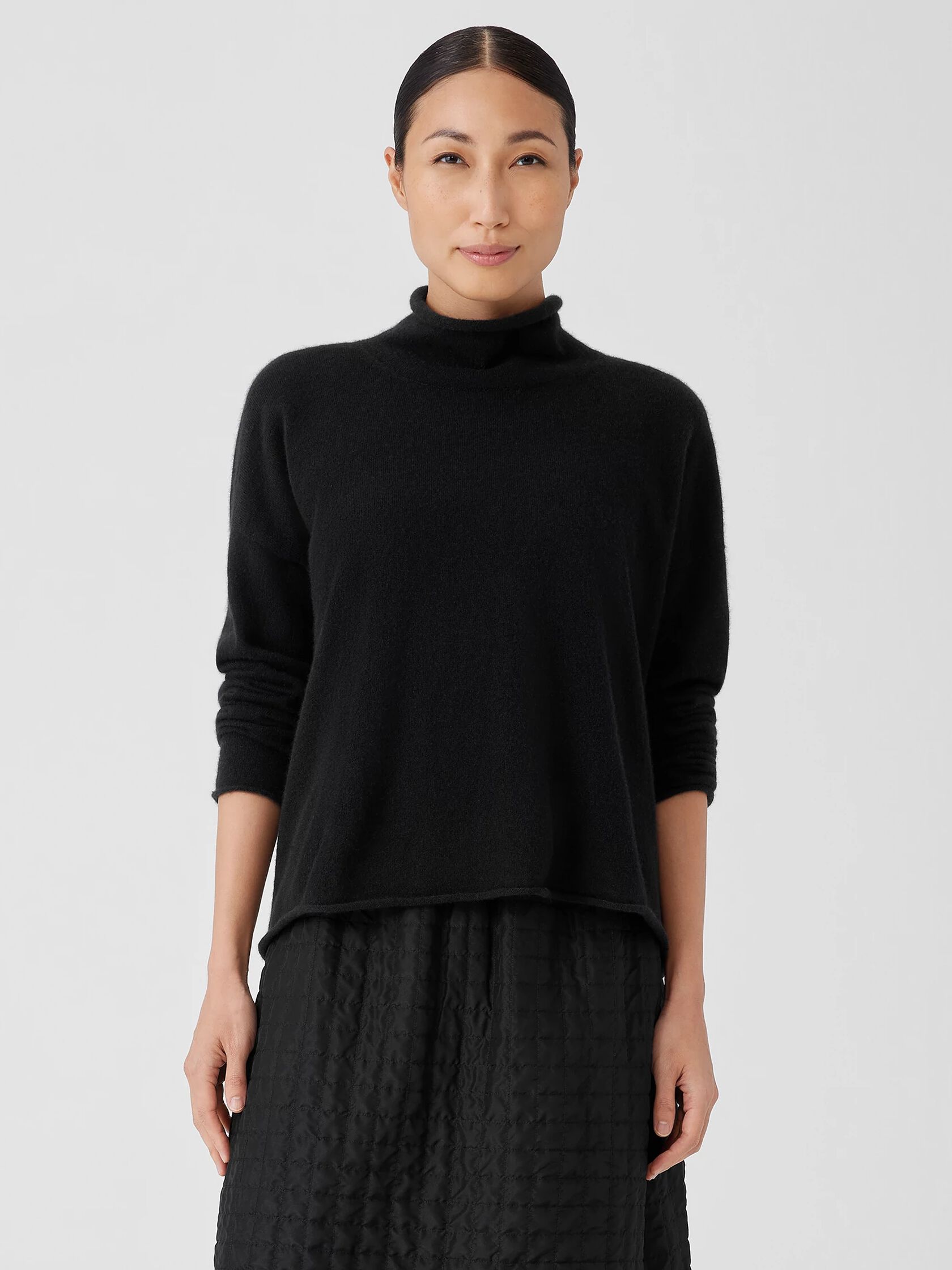 Italian Cashmere Turtleneck Top