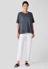 Organic Cotton Hazy Slub Crew Neck Tee