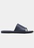 Edge Leather Slide Sandal