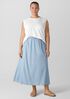 Airy Organic Cotton Twill Pocket Skirt