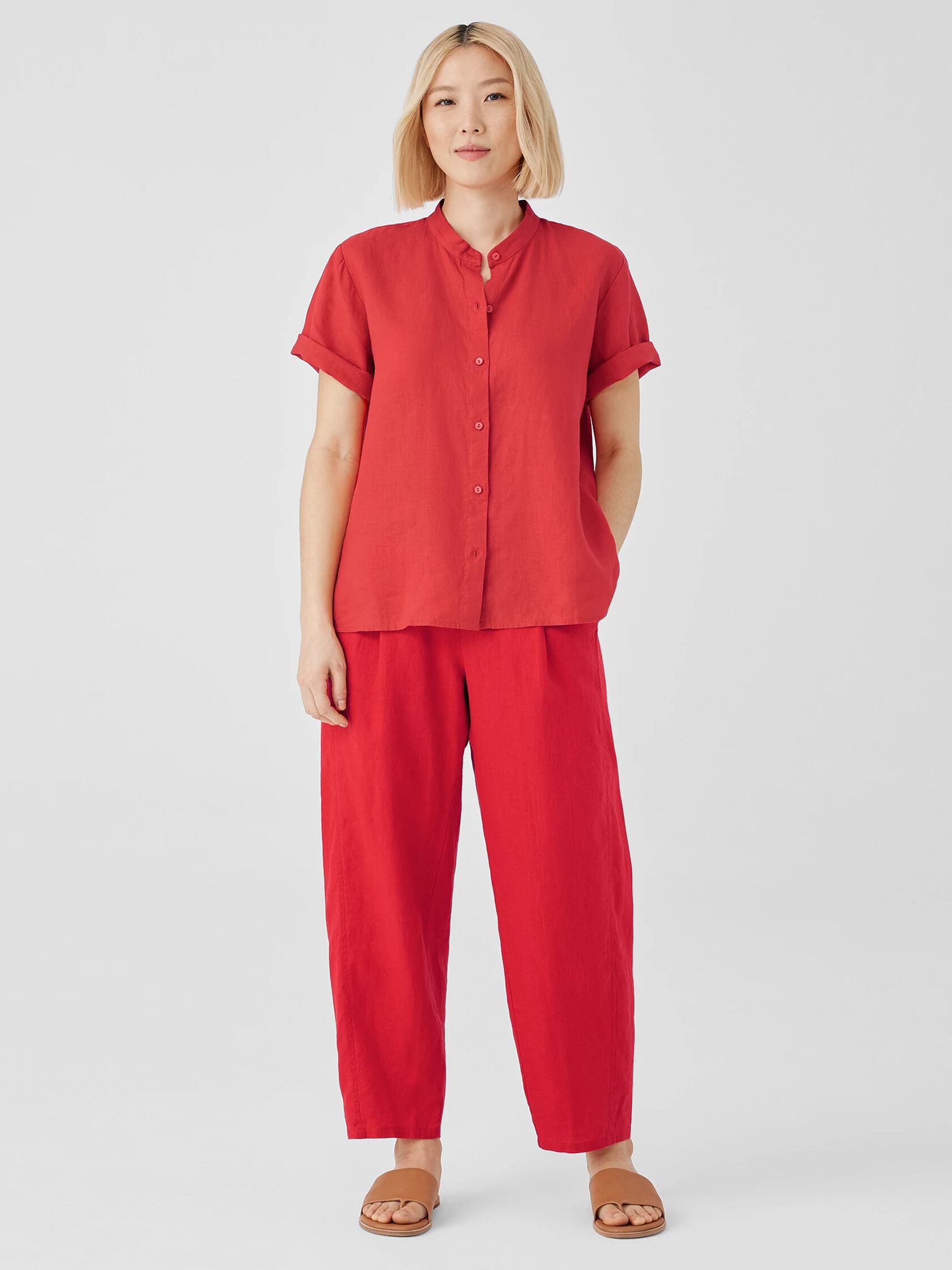Organic Linen Lantern Pant