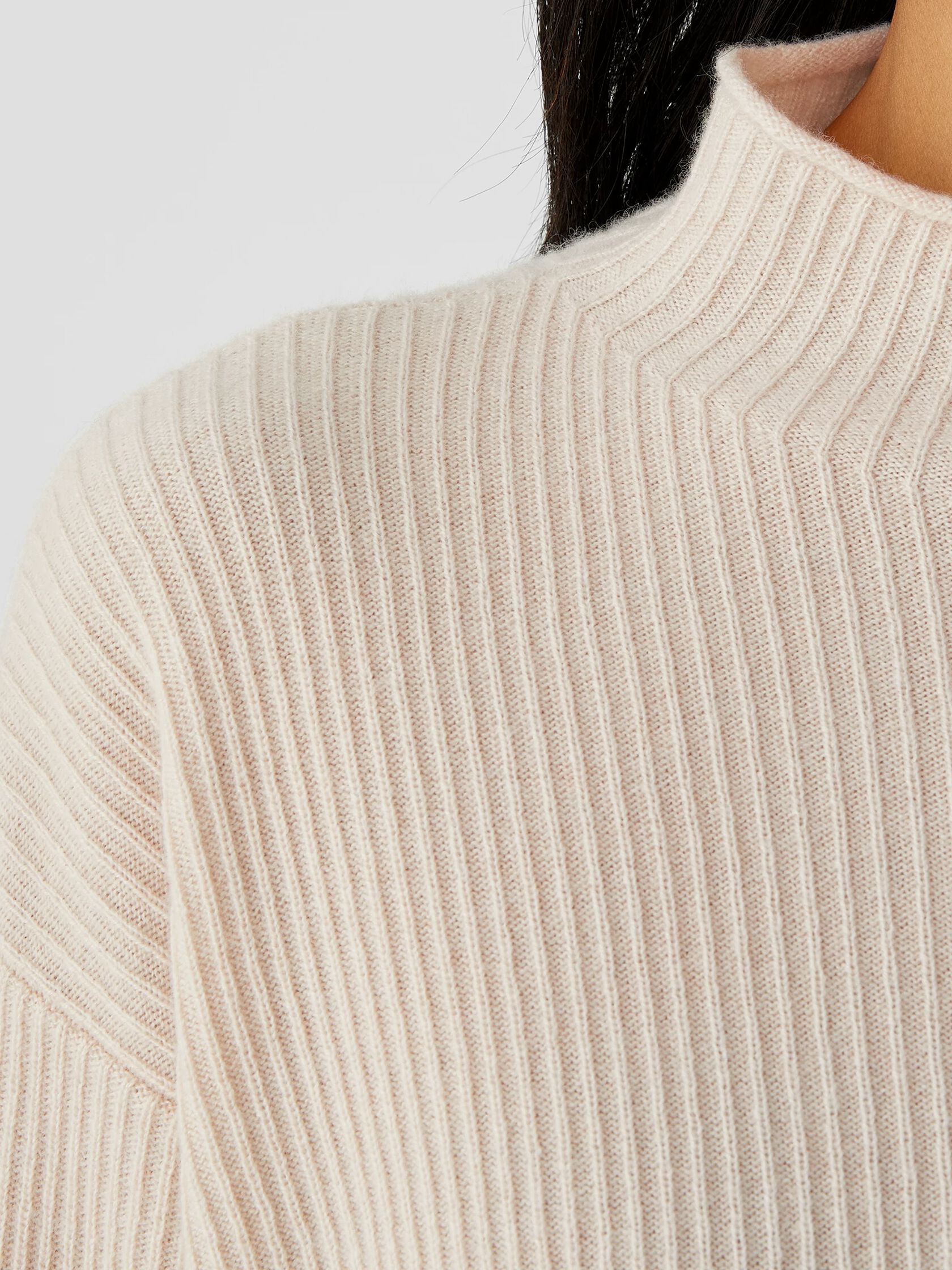 Italian Cashmere Funnel Neck Top