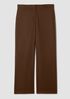 Stretch Wool Crepe Wide-Leg Trouser