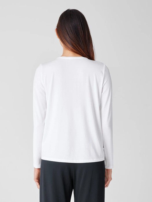 Fine Jersey Crew Neck Top