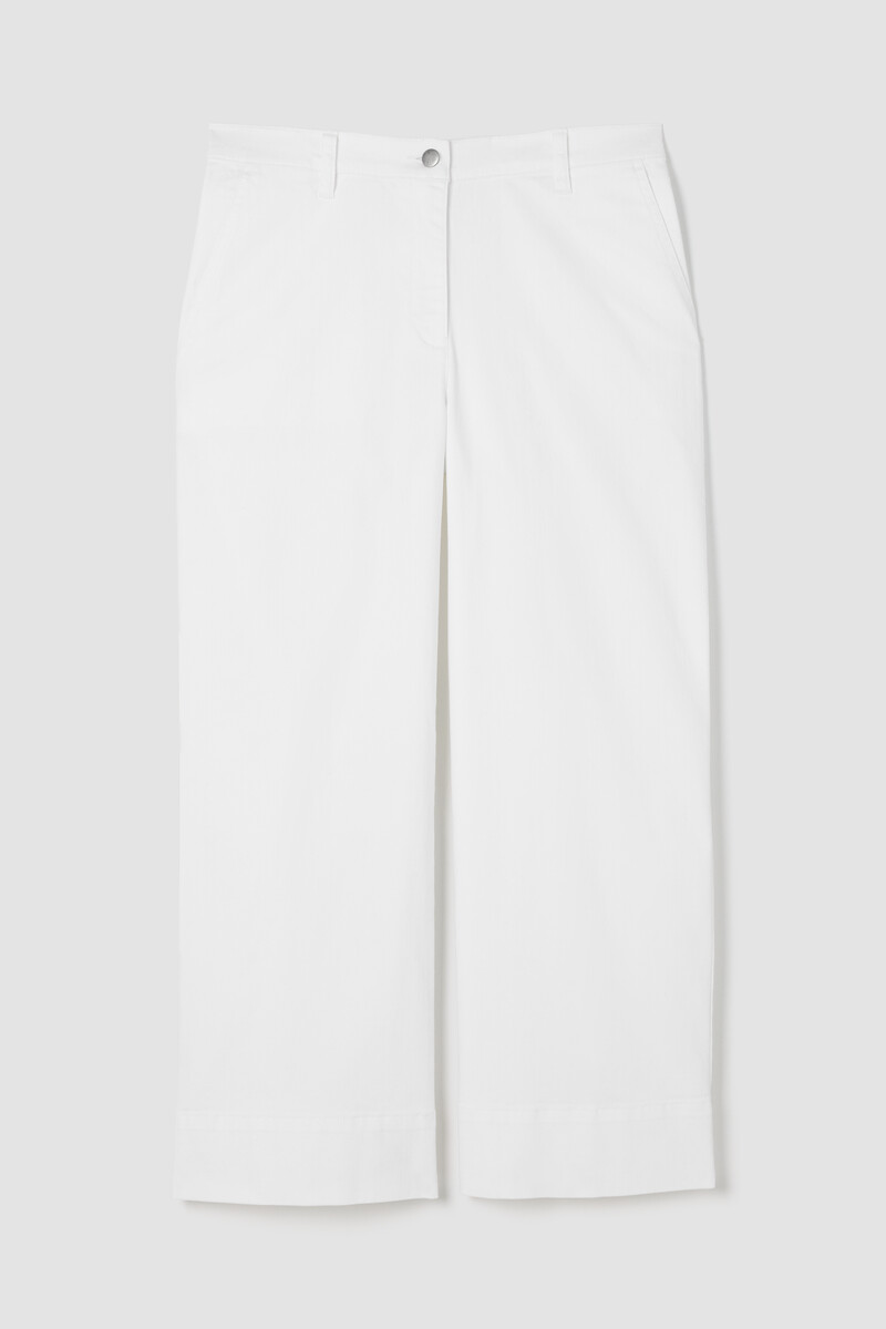 Garment-Dyed Organic Cotton Denim Wide-Leg Jean Garment-Dyed Organic Cotton Denim Wide-Leg Jean