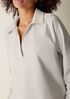 Cozy Brushed Terry Hug Split Neck Top