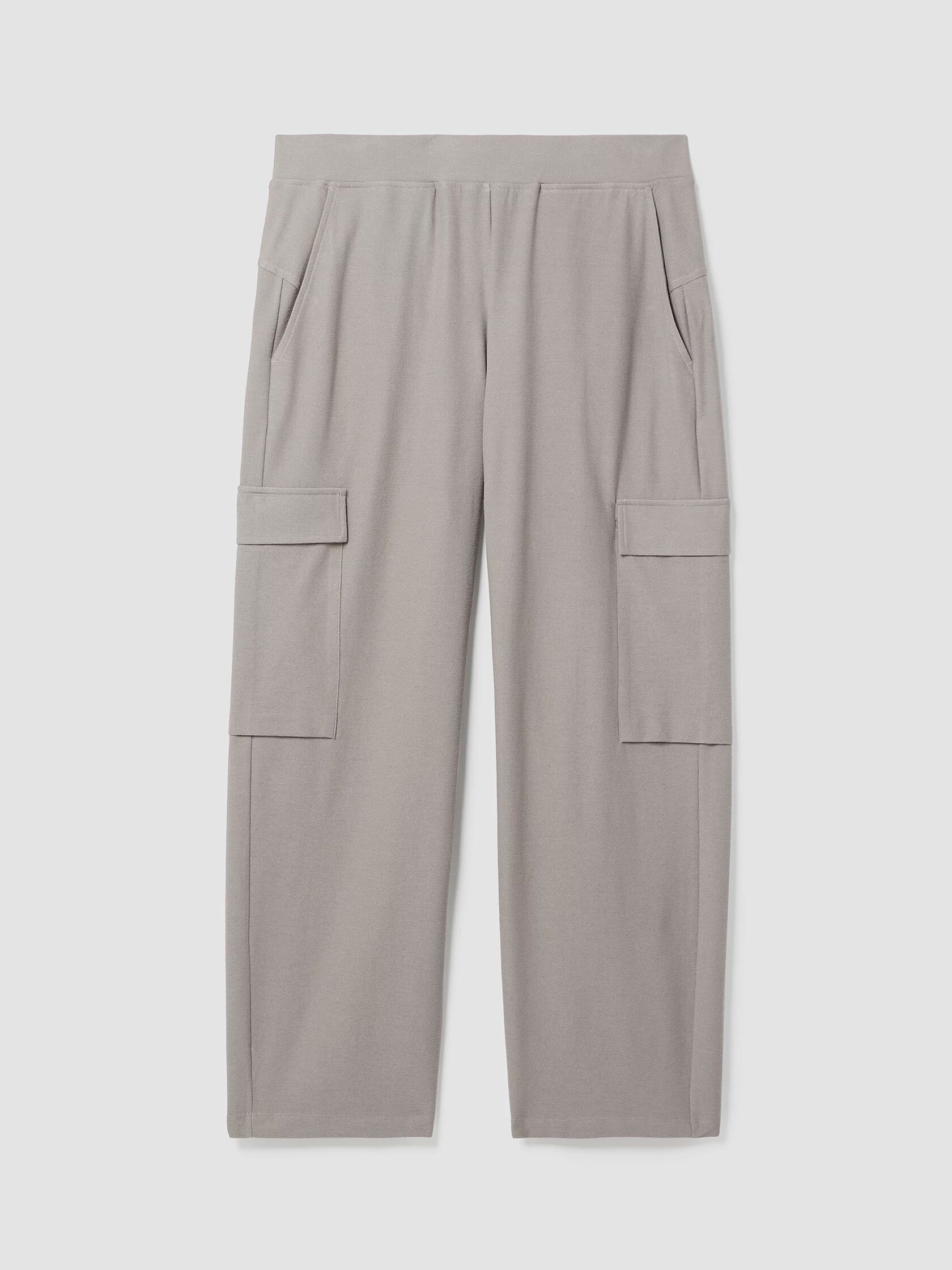 Washable Stretch Crepe Cargo Pant