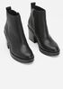 Ozma Leather Platform Bootie