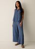 Woven Pliss&eacute; Sleeveless Shirt