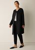 Textured Silk Weave Round Neck Coat