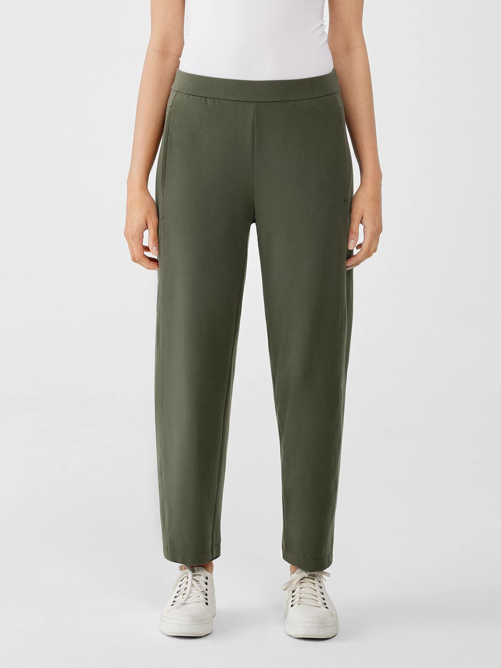 Organic Pima Cotton Stretch Jersey Lantern Pant