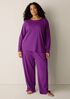 Organic Cotton Interlock Crew Neck Sleep Top