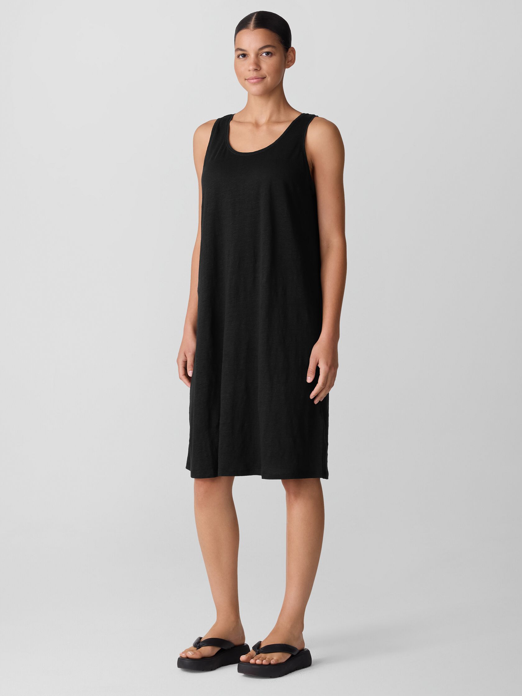 Organic Linen Jersey Tank Dress