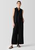 Silk Georgette Crepe Wide-Leg Pant