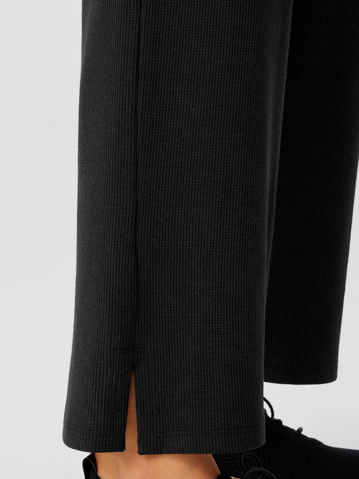 Cozy Waffle Knit Straight Pant