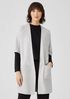 Organic Cotton Silk Elbow-Sleeve Cardigan