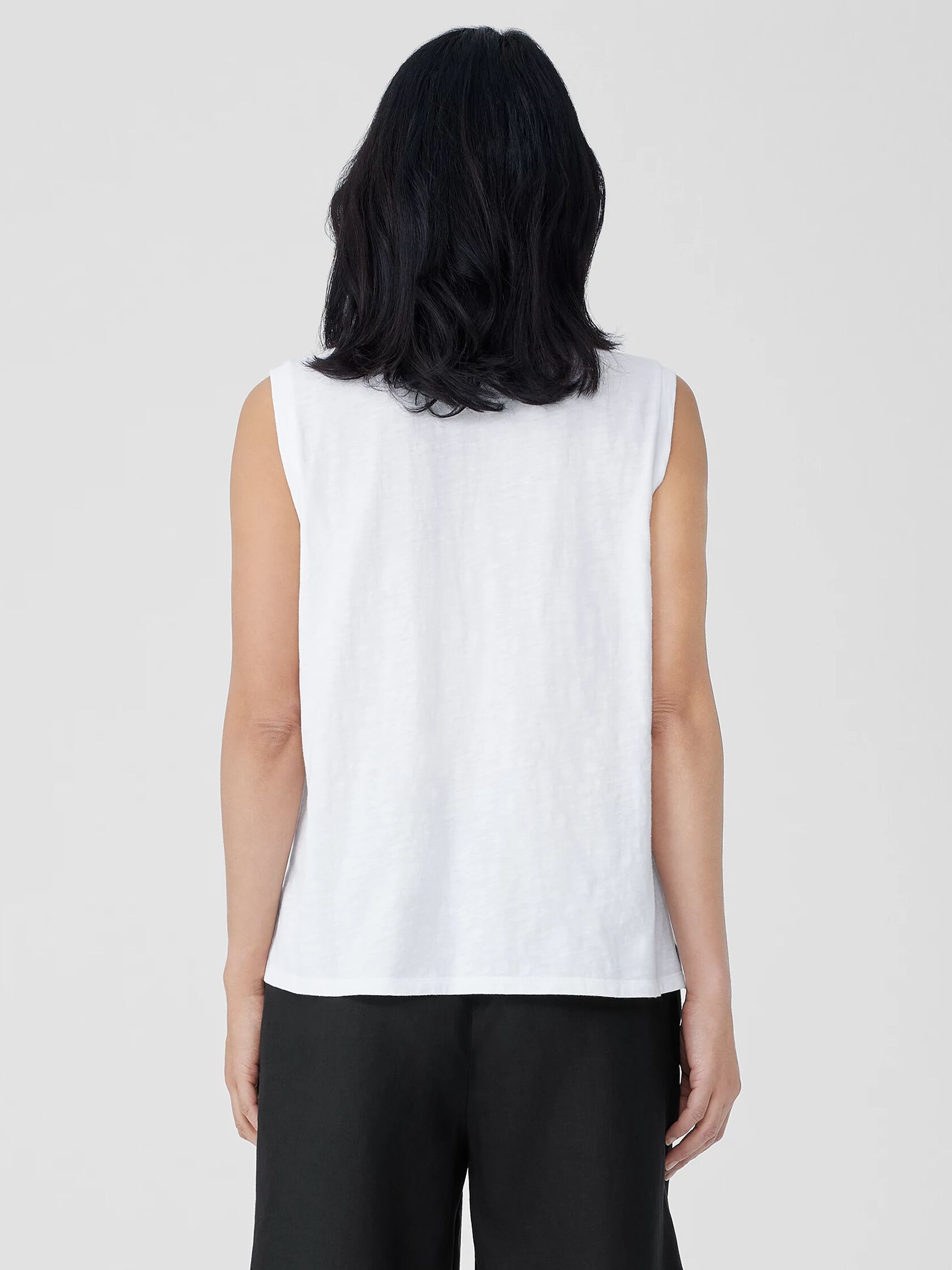 Organic Cotton Slub Crew Neck Tank